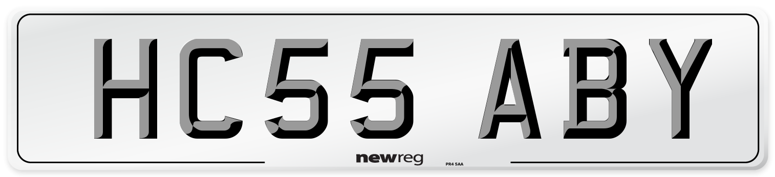 HC55 ABY Number Plate from New Reg